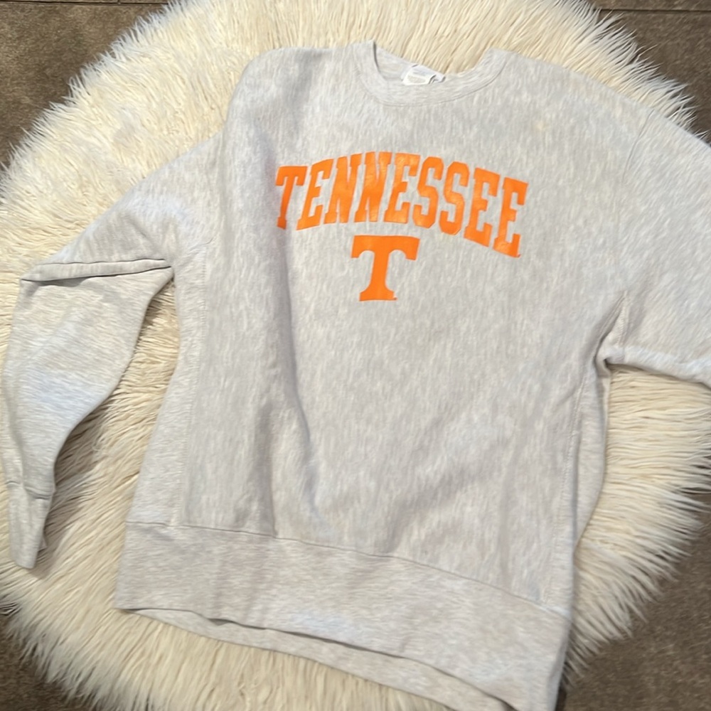 🧡 Tennessee Volunteers Sweatshirt ~ LARGE ~ Reverse Weave 90’s Champion